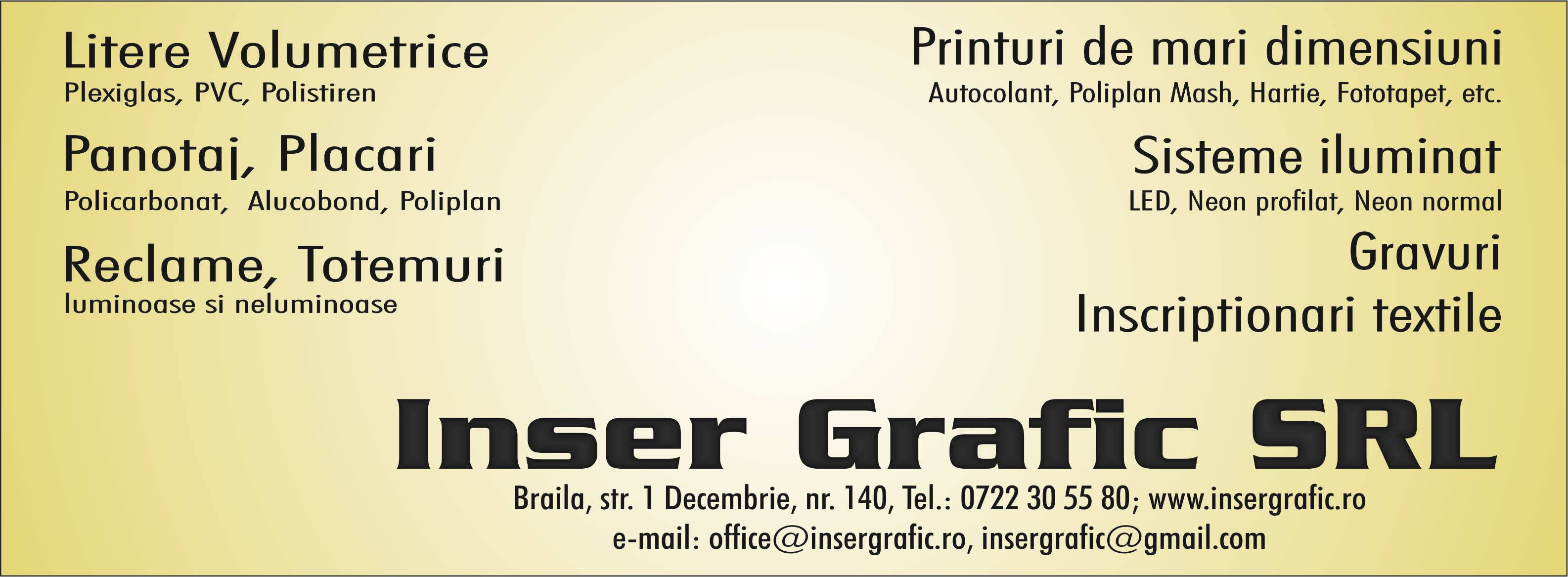 INSER GRAFIC SRL Header Image