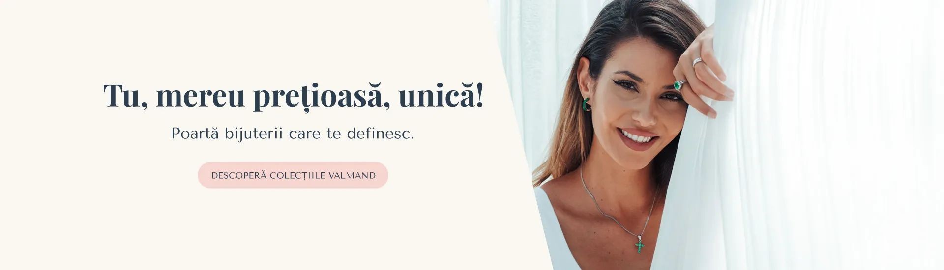 VALMAND BIJUTERII-DIAMANTE-PLATINĂ SRL Header Image