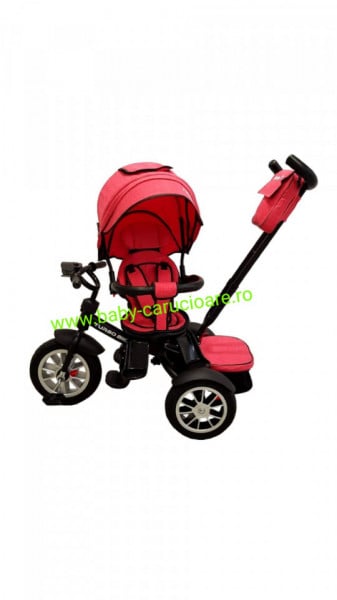 Tricicleta Turbo Bike cu poziție pentru somn Baby Care Pink